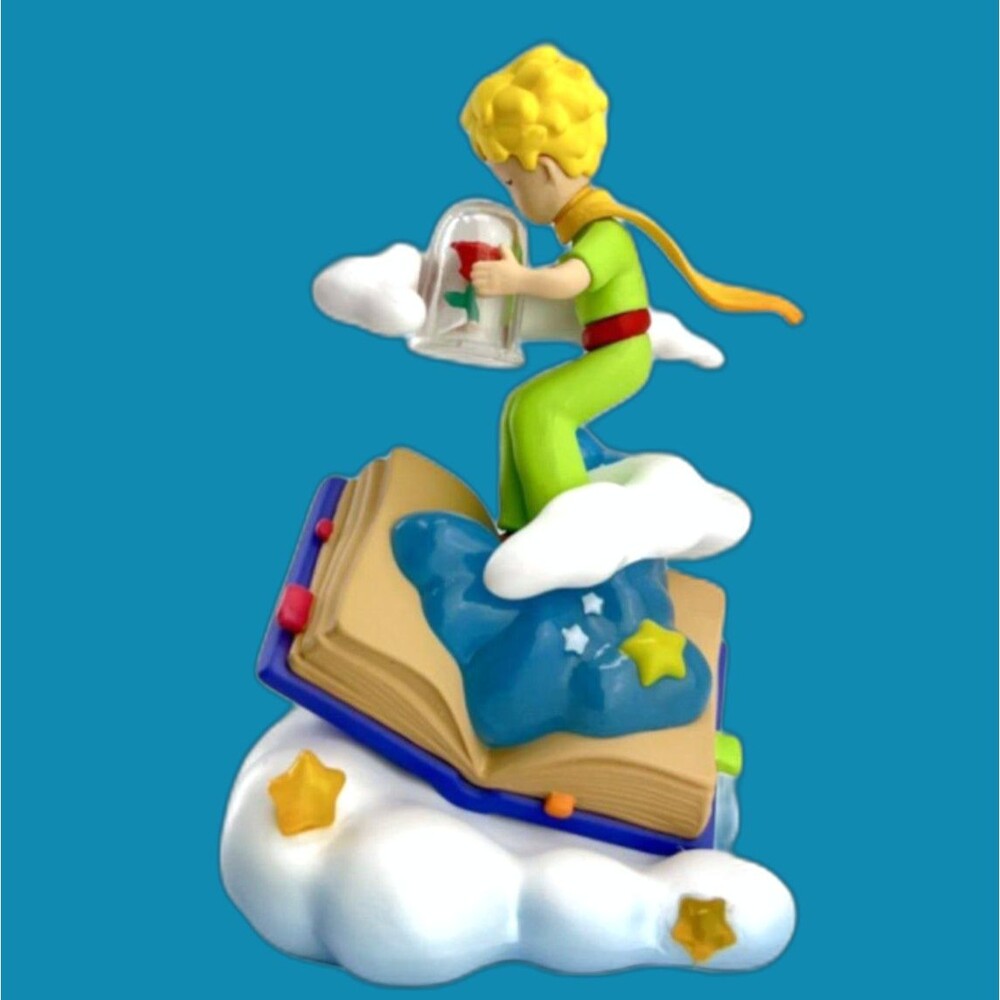 Le Petit prince and the rose figurin